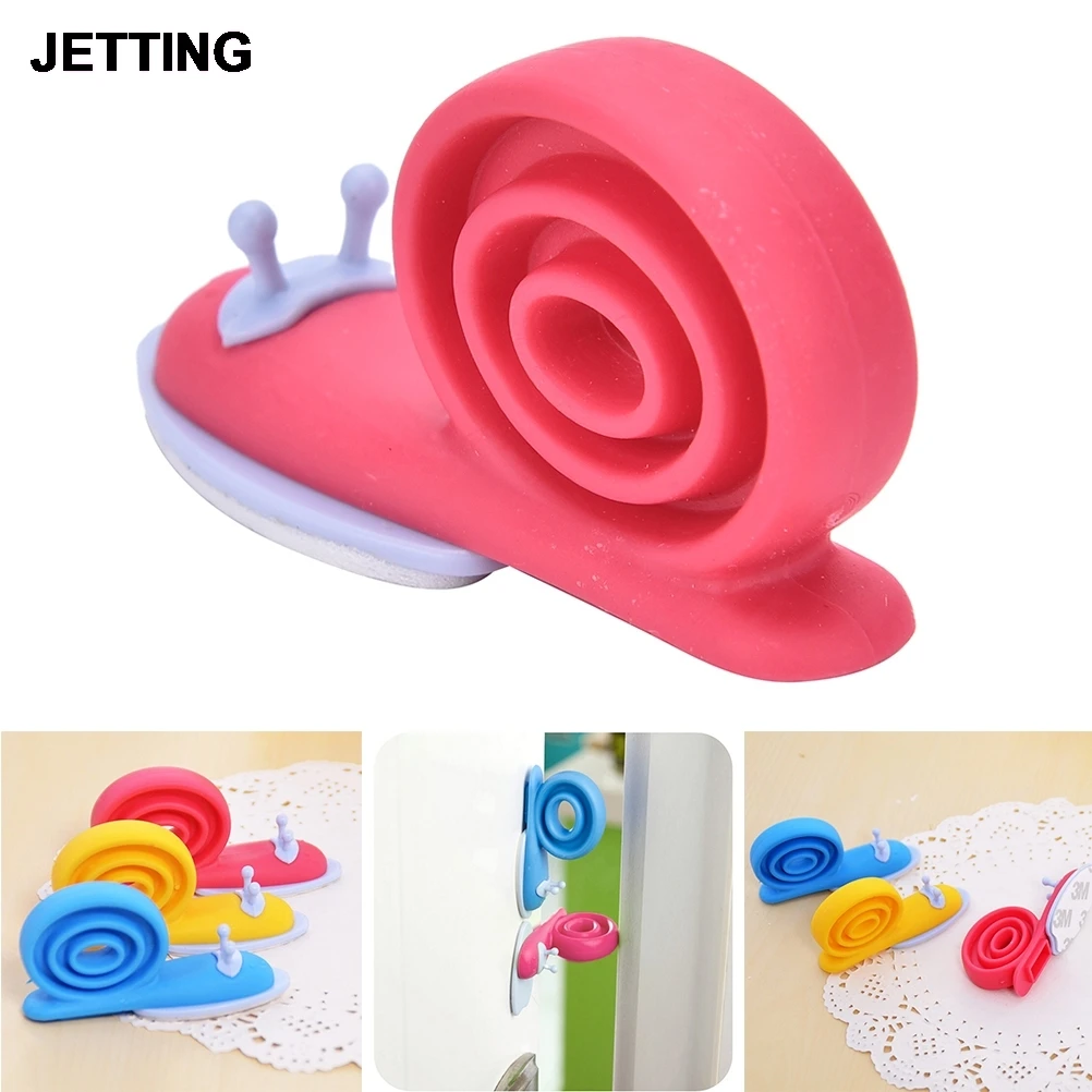 

1pcs Cute Snail Animal Shaped Silicone Door Stopper Wedge Holder for Children Kids Safety Guard Finger Protector
