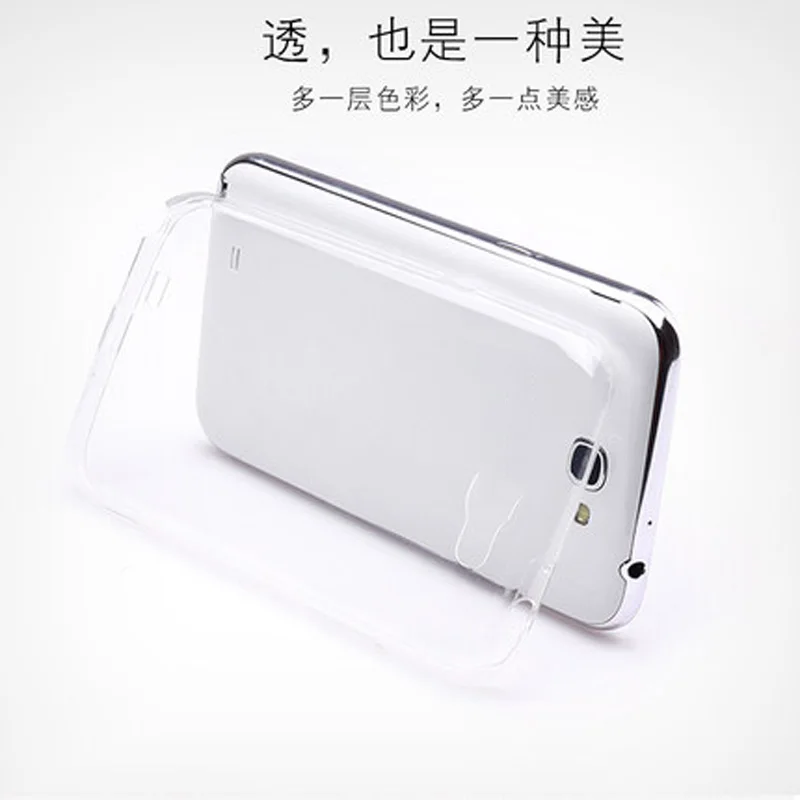 Мягкий чехол для Samsung GALAXY Note II note 2 N7100 N7102 N7108 прозрачный TPU capas NoteII note2 задняя крышка