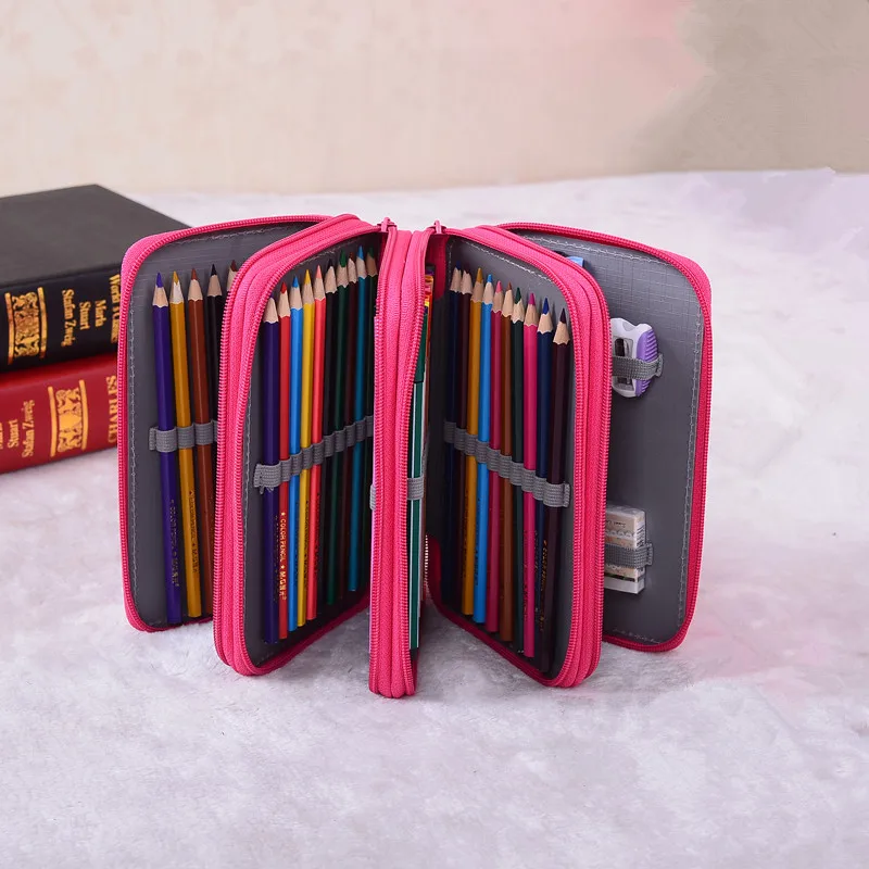 Чехол для карандашей большой 72 отверстия художественная ручка цветная коробка