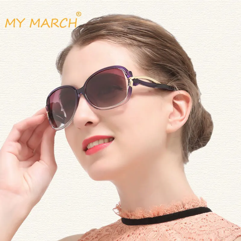 Женские солнцезащитные очки с кошачьим глазом MYMARCH элегантные для вождения