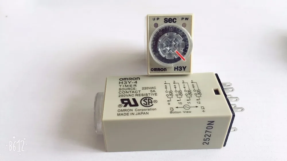 1 комплект реле времени с таймером задержки в пост. Тока H3Y 4/10 S/30 S/60 S секунд 24 В