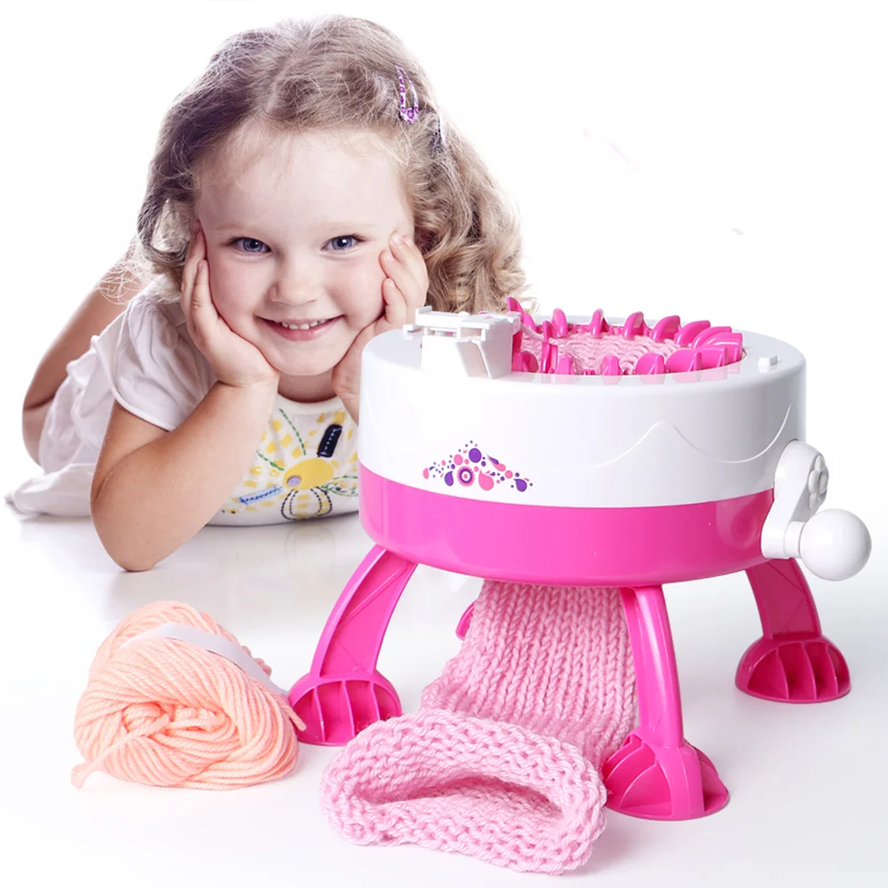 Plastic Knitting Machine Scarf Hat Sock Smart Knitter Kid Learning DIY Toys | Дом и сад