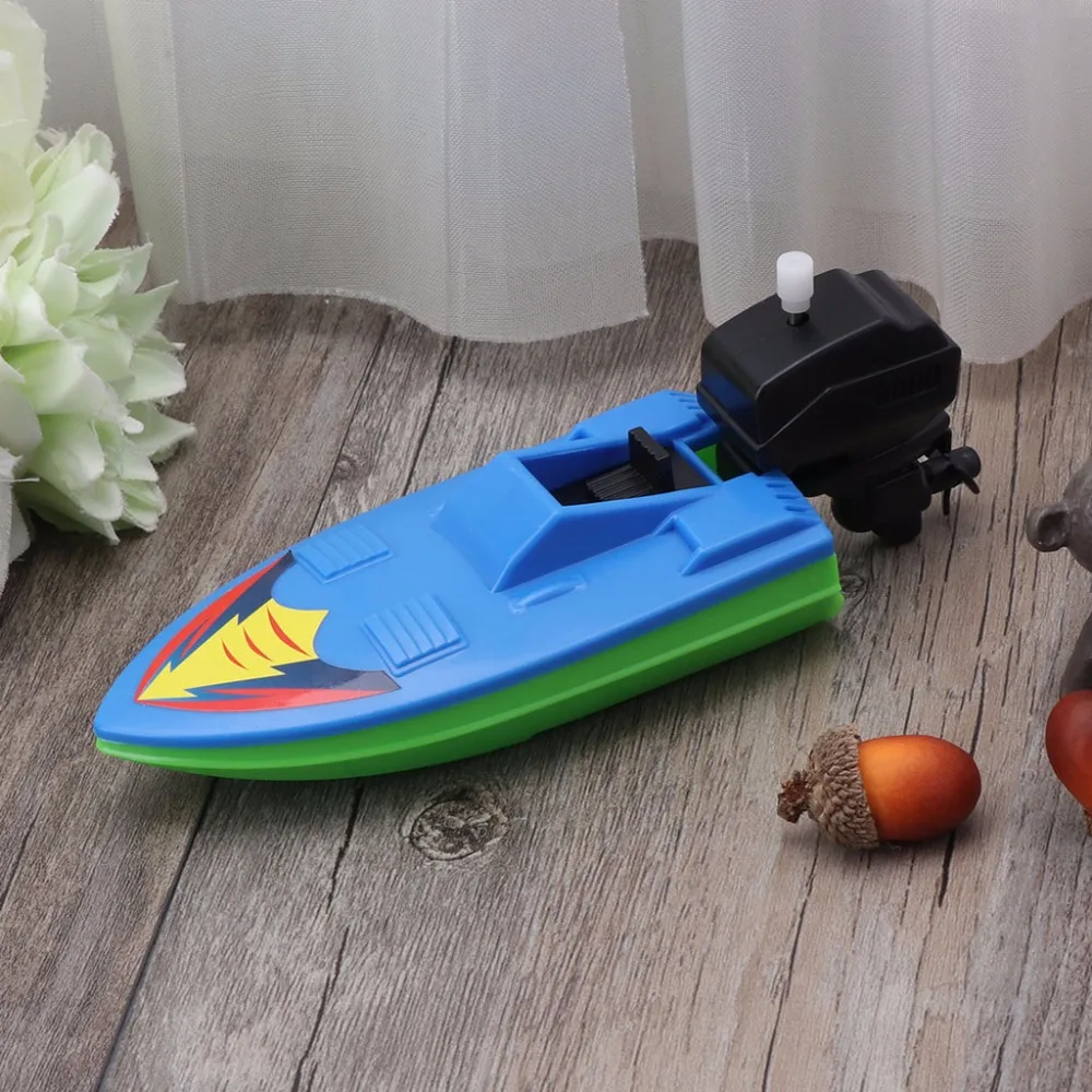 HBB Baby Toy Kid Wind Up Clockwork Boat Ship Toys Bath Toy Play Water Bathroom