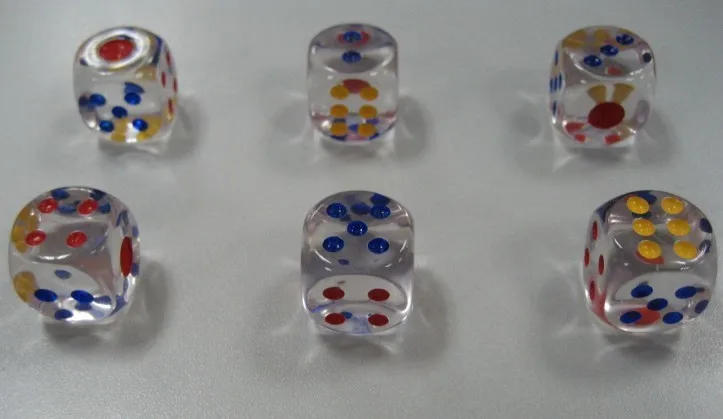 Leap flight chess dice 20 мм прозрачный красный синий качественный кристалл|chess dice|dice