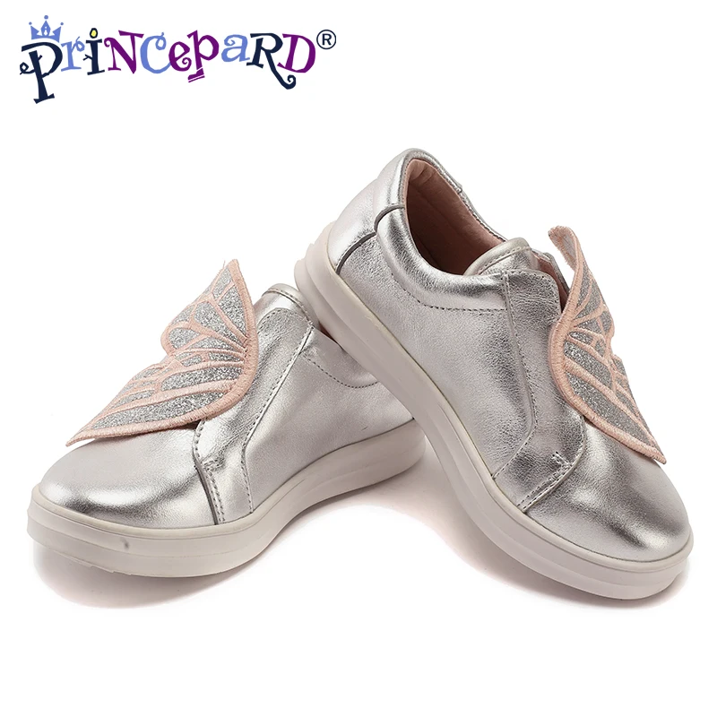 Princepard/розовая спортивная обувь из натуральной кожи для детей повседневная