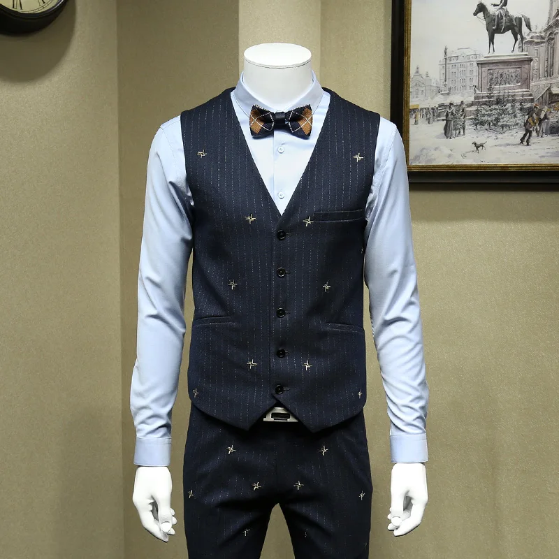 Платье с вышивкой высокого качества мужские костюмы в полоску облегающее