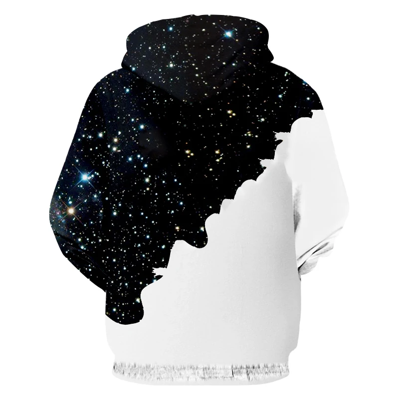 UJWI Модный пуловер свободного покроя звездное небо 3D с принтом молока хип-хоп