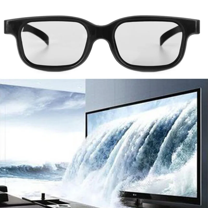 Черные 3d очки H3 высококачественные поляризационные пассивные 3D для ТВ настоящих