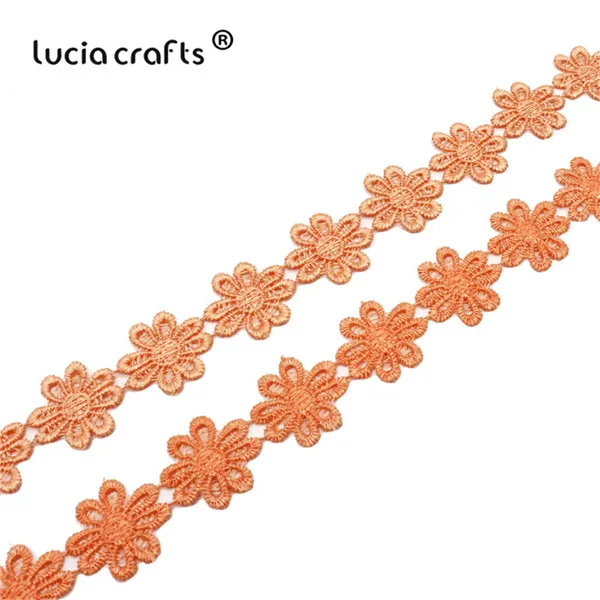 Lucia crafts 2,5 см ручной работы лоскутный материал с кружевной лентой пошив одежды «сделай сам» кружевная отделка головные уборы аксессуары 2 ярдов N0408 - Цвет: C14Blood tooth color