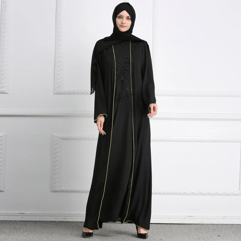 Абаи s для Женский Восточный халат Абаи Дубай Ислам жемчуг мусульманские кимоно кардиган платье хиджаб Восточный халат из марокена турецкий Ислам ic Костюмы