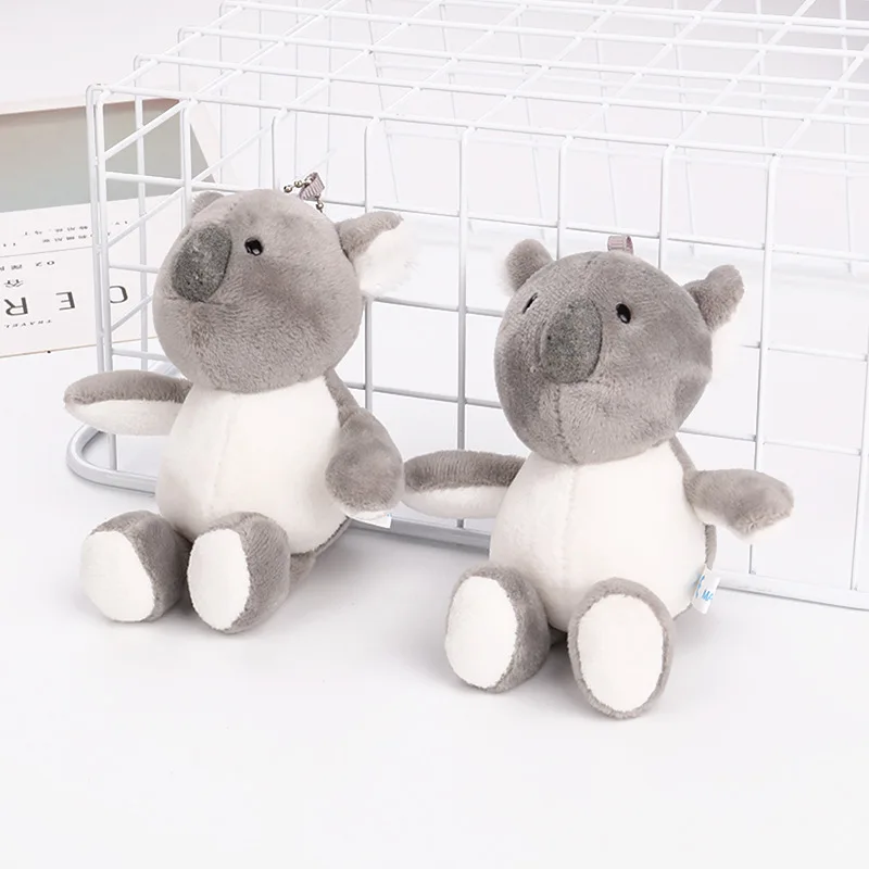 1 шт. милый брелок с коалой машиной плюшевый медведь коала игрушка ключ кулон для