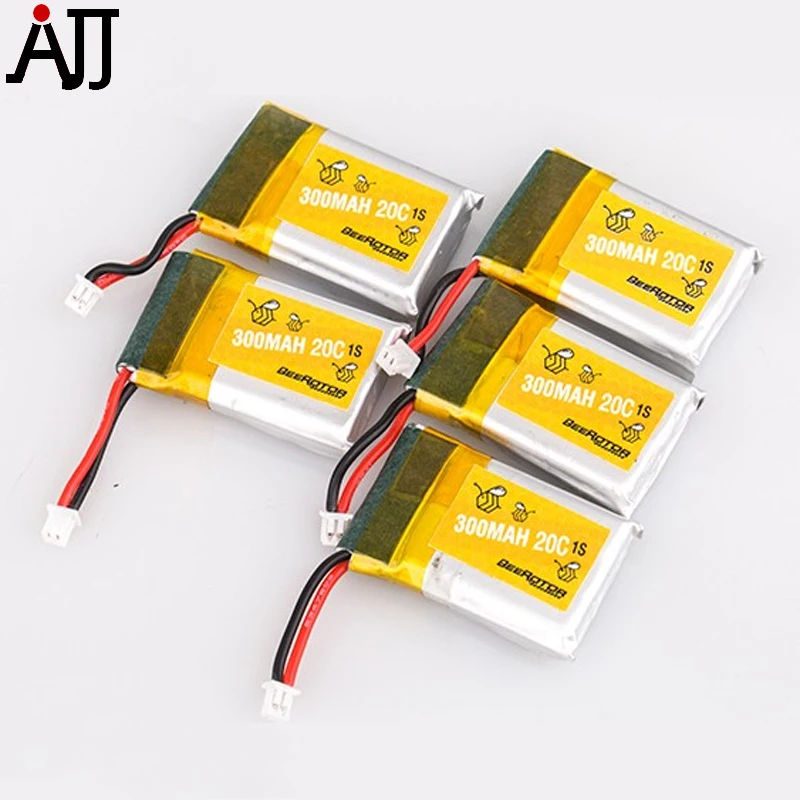 BeeRotor 1S 3 7 V 300mah 20C LiPo батарея для TinyBee Micro FPV Racing Drone 5 шт./лот|lipo battery|battery lipo battery3.7v battery |