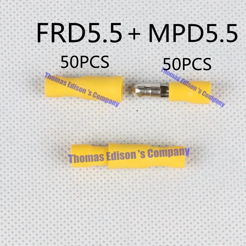 MPD+ FRD 100 ШТ. Форме Пули Женщина Мужчина Изоляционные Совместных Провод Разъем Электрическая Обжимной вывод FRD+ MPD MPD FRD