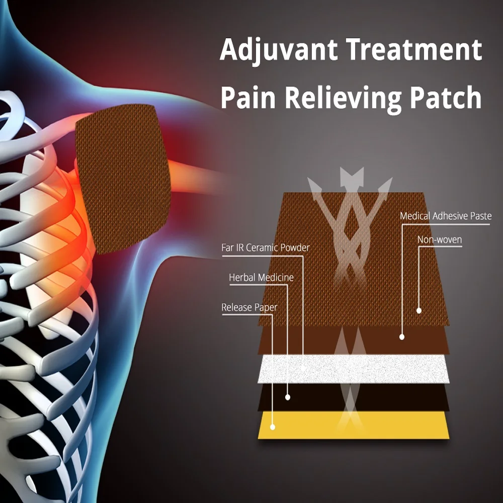 160pcs/lot Chinese Medical Muscle Joint Pain Relief Patch Far infrared Arthritis Pain Relieve Plaster Health Products Wholesale