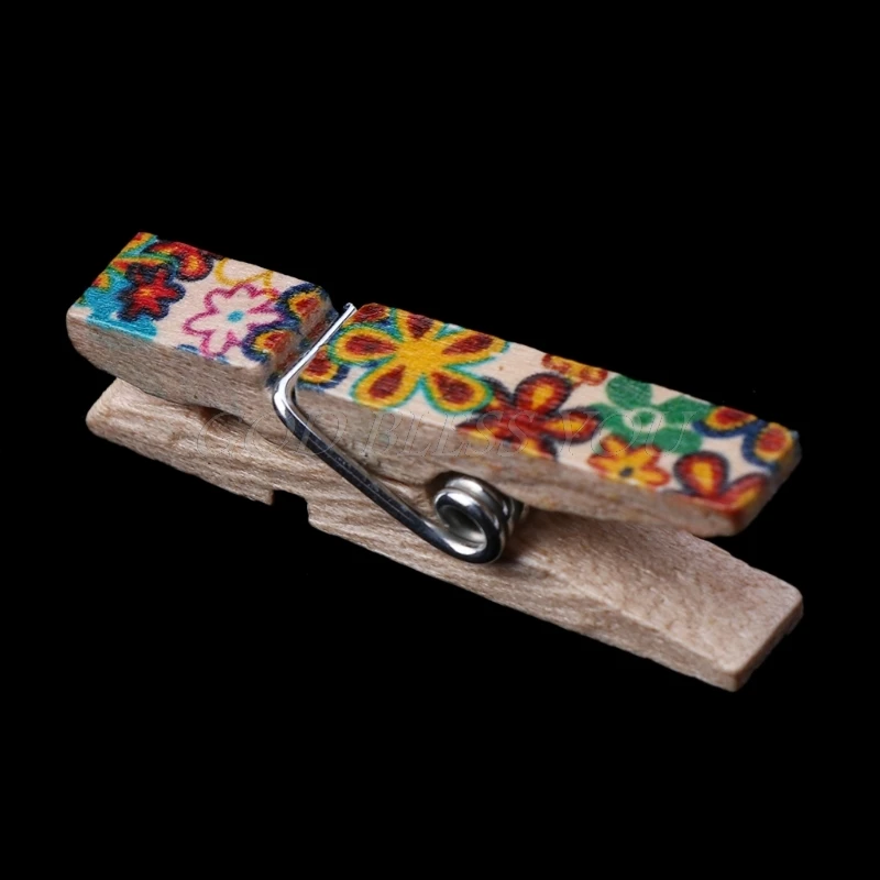 50 шт. прочные прищепки из натурального дерева для фотографий булавки белья DIY Craft