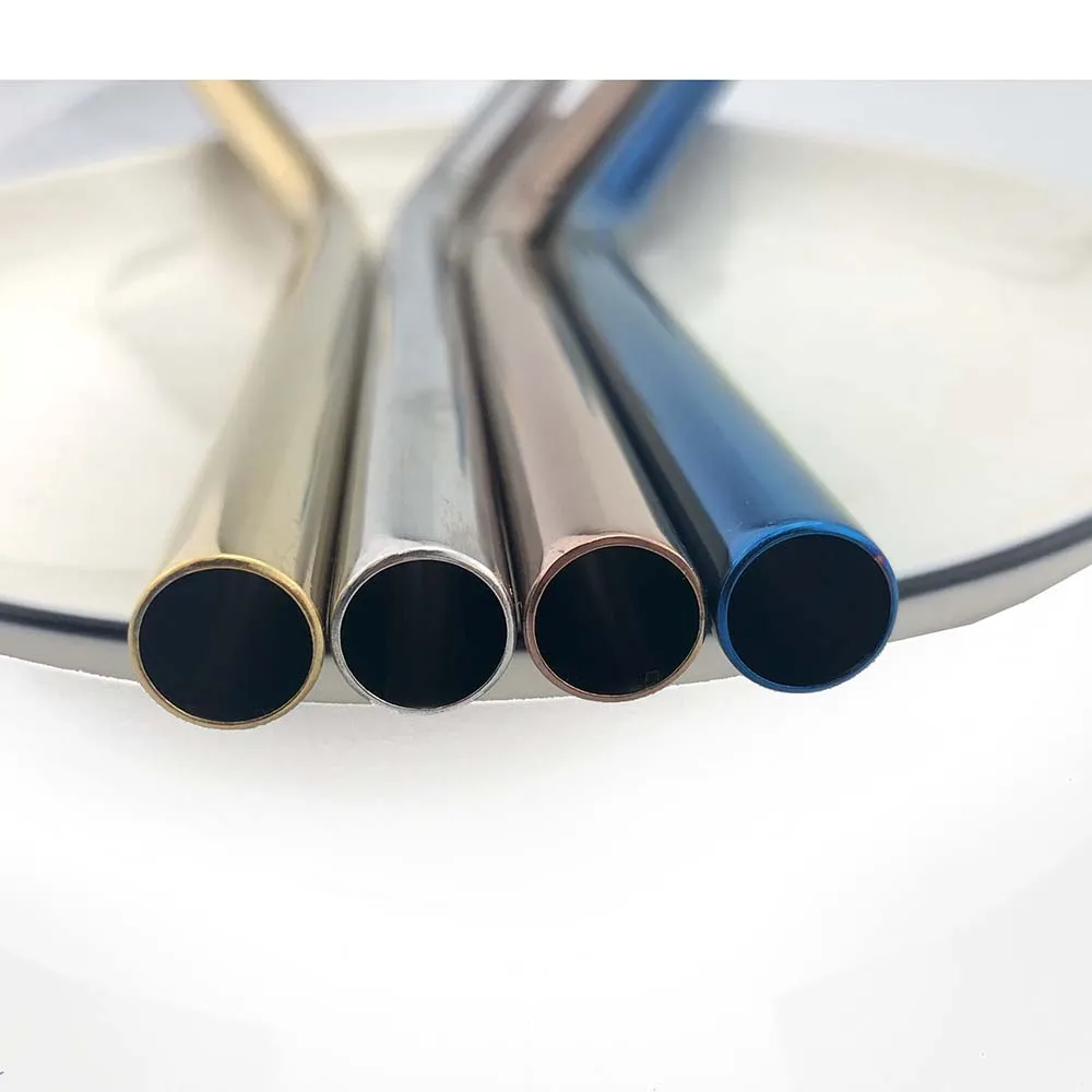 

Diameter 12 mm Reusable Straws Drinking Straw 304 Stainless Steel Straight Juice Metal Straws Bend Straight With Brush Bar 1PCS