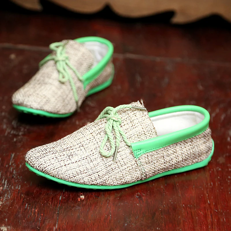 2017 Men Shoes Summer Breathable Fashion Weaving Casual Soft Lace-up Comfort Men's Loafers Driving Mocassins Dropshipping | Обувь
