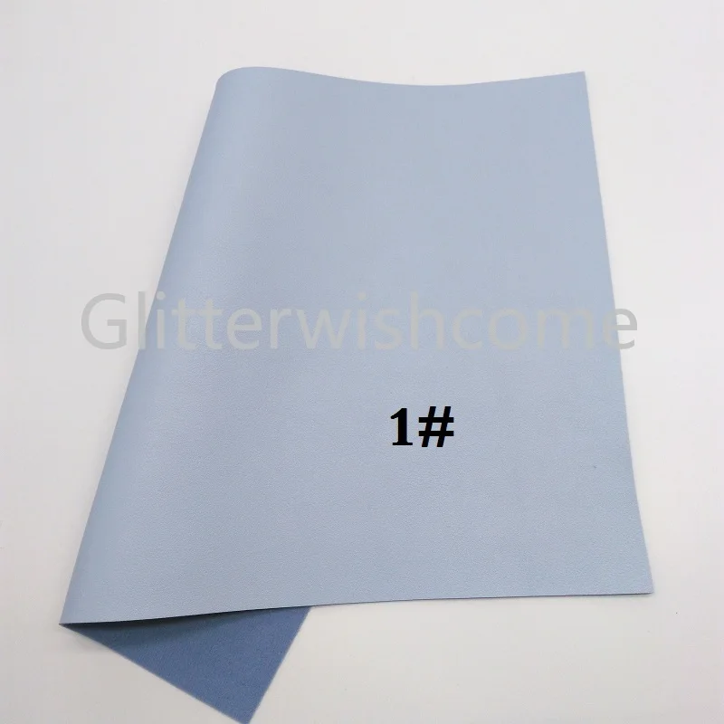 Glitterwishcome 21X29CM A4 Size Vinyl For Bows Backing Color Matching Nappa Leather Fabirc Faux Leather Sheets for Bows, GM345A