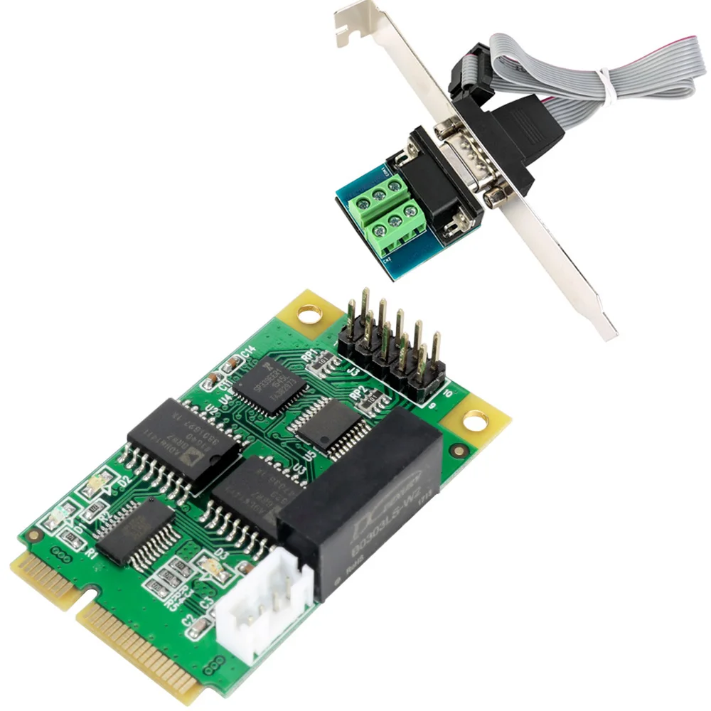 Mini PCIe USB к RS422 RS485 порт карты для Intel ITX PCI-E RS-422 485 контроллер | Компьютеры и офис