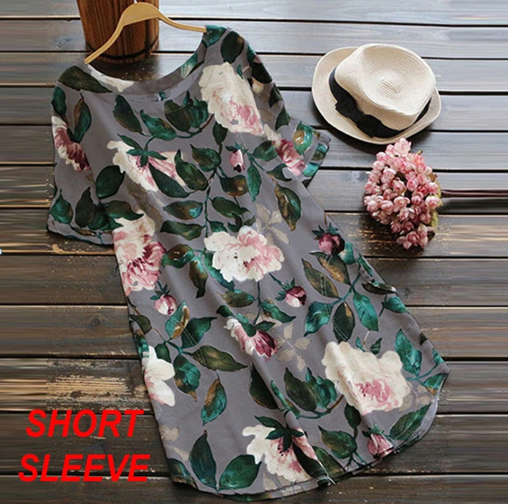 Женское платье с цветочным принтом Boho мини-платье коротким рукавом Повседневное