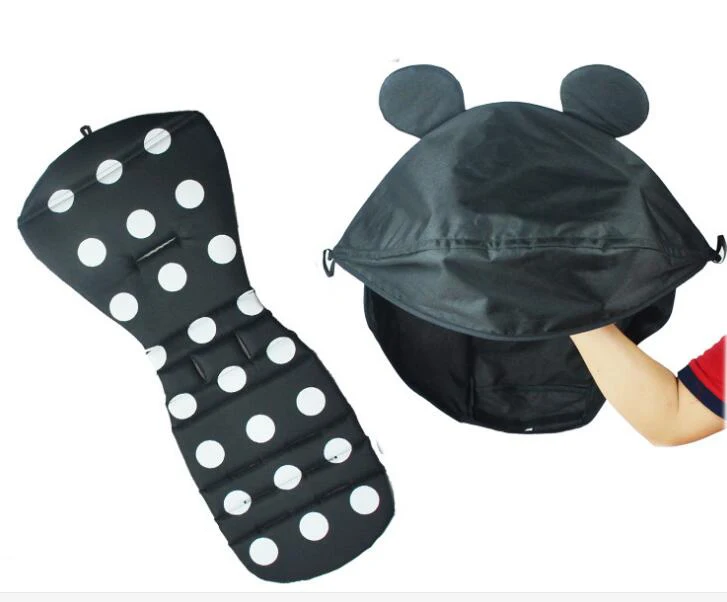 Аксессуары для детских колясок с козырьком от солнца и подушечкой сидений