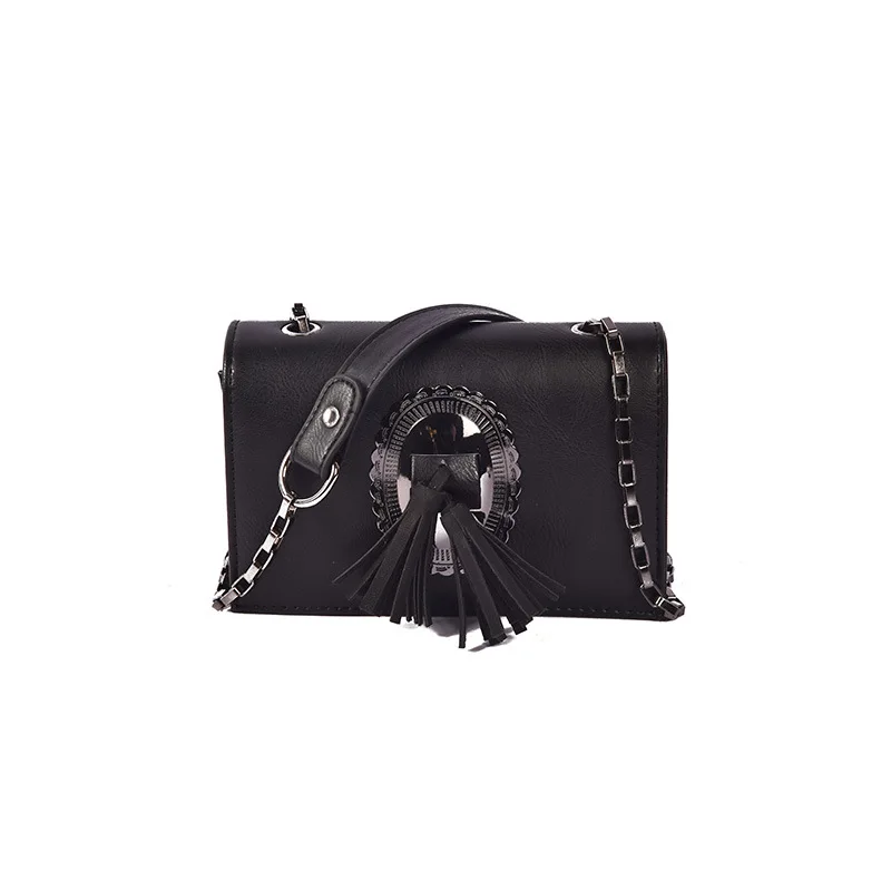 2017 Women Messenger Bags Tassel Shoulder Bag Chains Crossbody For Ladies Casual leather bags bolsas feminina | Багаж и сумки