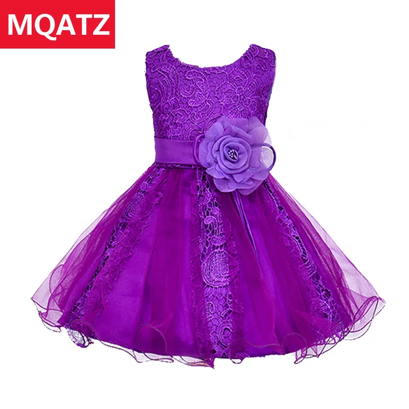 2017 Младенца Лета Девушки Изысканные Кружева Платье Цветка Платья для Свадьбы