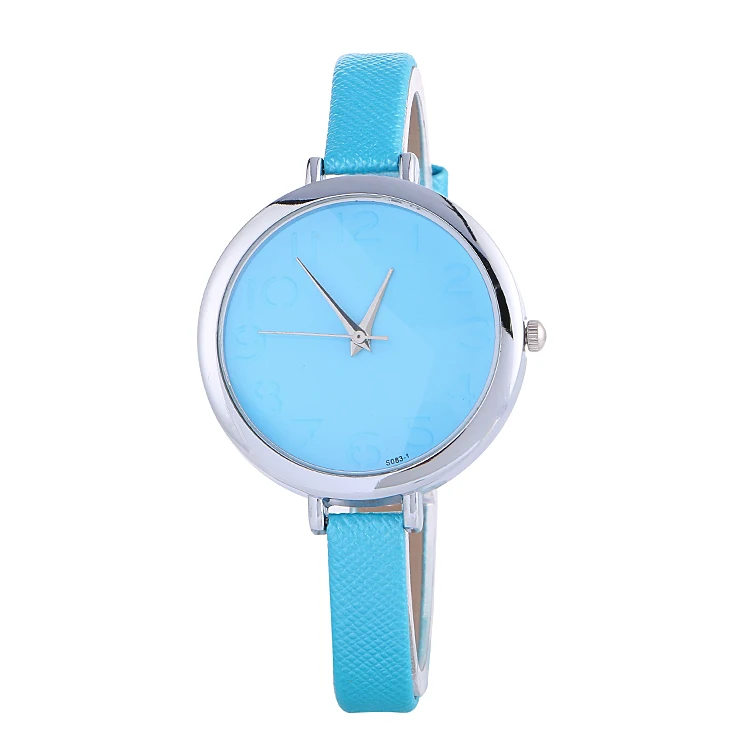 100 шт./лот элегантные женские кварцевые наручные часы с кожаным ремешком и |