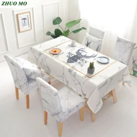 new waterproof anti hot oil tablecloth nordic table chair cover home decoration for kitchen accessories rectangular table cloth
