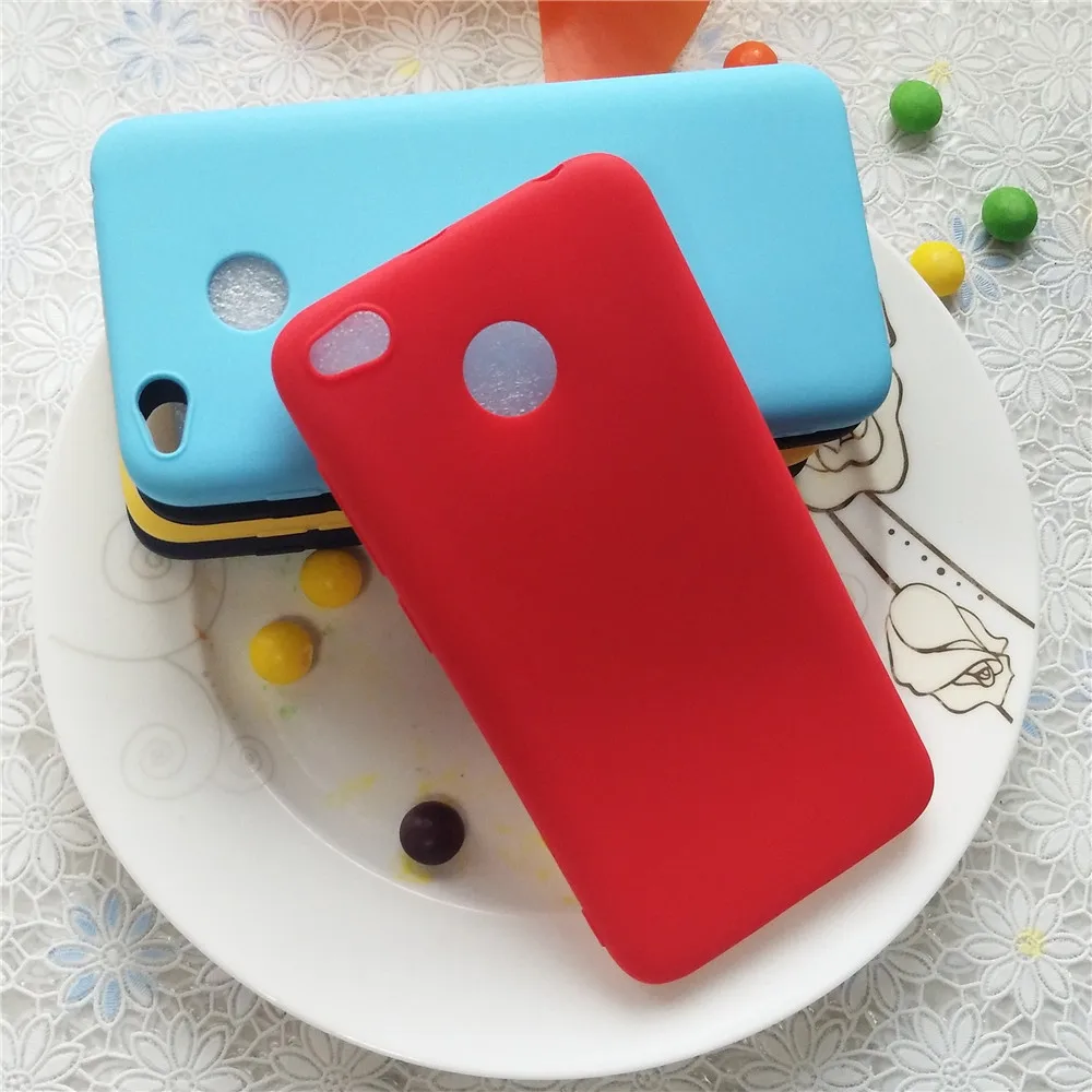 Цветной матовый Силиконовый чехол из ТПУ для Xiaomi redmi 4x высококачественный яркий