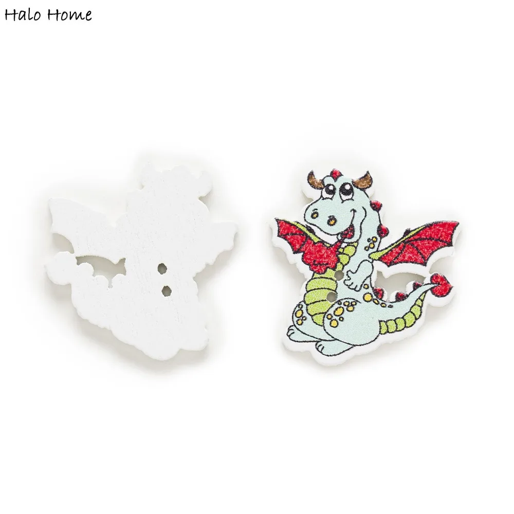 30 шт крючки для Дракона шитья деревянные пуговицы Скрапбукинг подарок ручной