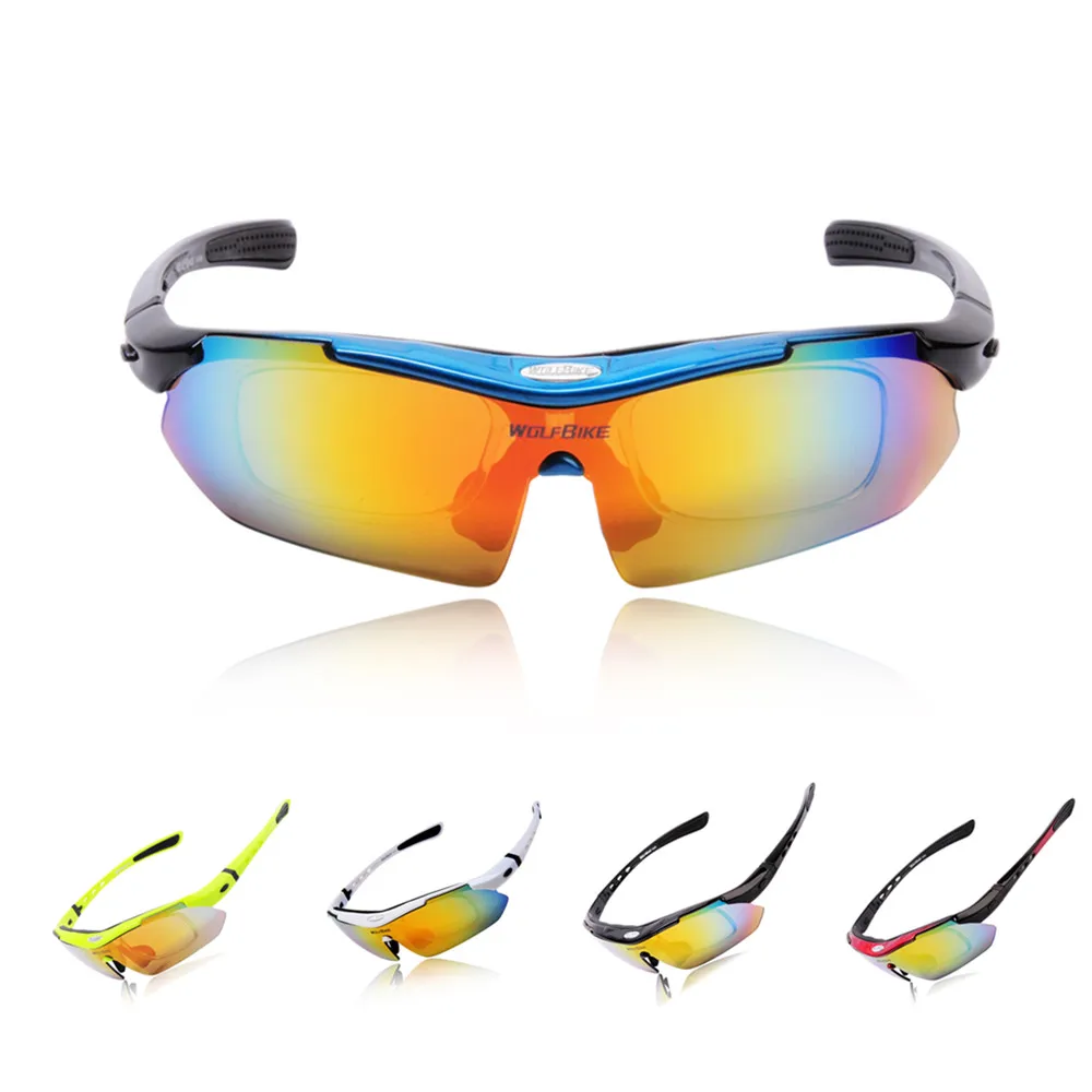 WOSAWE UV Protection Polarized Cycling Glasses Bike Goggles Outdoor Sports Bicycle Sunglasses With 5 Lens | Спорт и развлечения