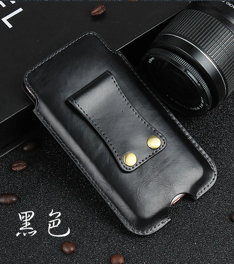 For iphone 7 plus Luxury Cowhide genuine leather Phone sleeve waist bag Cover Pouch Cases Pocket 6 6s 6plus | Мобильные телефоны и