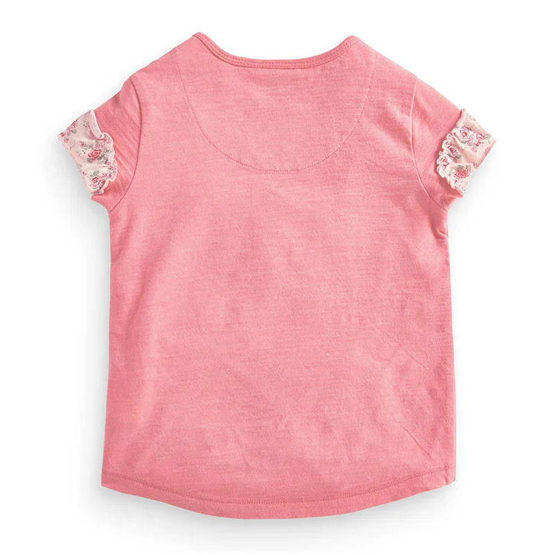 2017 Девушки Летние Повседневная Одежда Малыша Милые Футболки С Кролик Девушка 100%