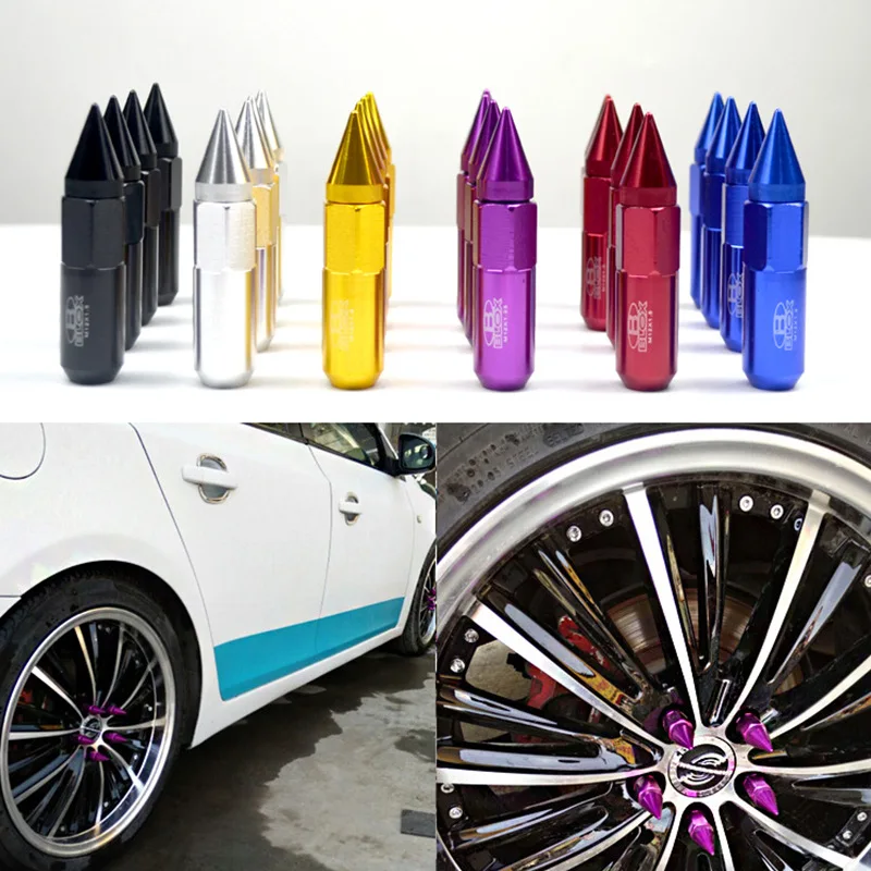 Blox Wheel Nuts M12X1.5/M12X1.25 Spiked Aluminum 60MM Extended Tuner Racing Wheels Rims Lug Jdm | Автомобили и мотоциклы