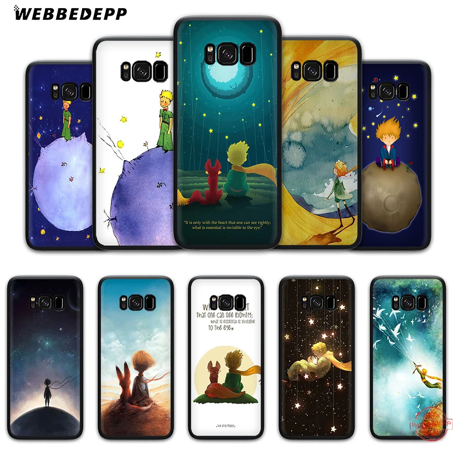 WEBBEDEPP The Little Prince Soft Case for Samsung A6 A7 A8 A9 J6 2018 S6 S7 S8 S9 S10E S20 Ultra Note 8 9 10 Lite Plus | Мобильные