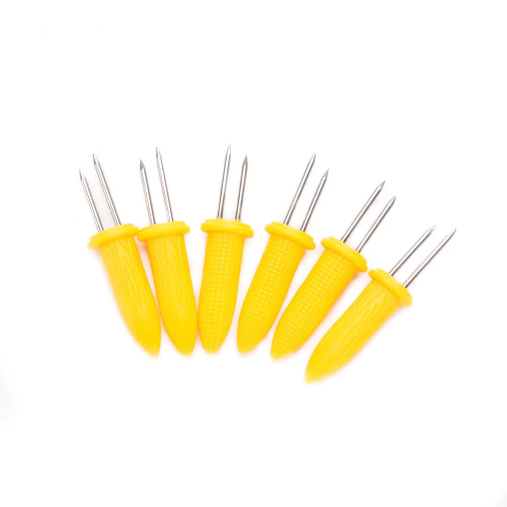 Аксессуары для барбекю 6 шт. искусственная вилка держатель фруктов кукурузы