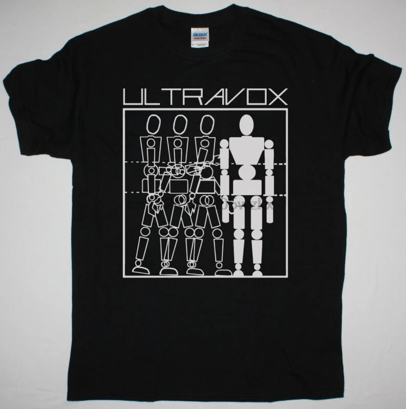 ULTRAVOX THREE INTO ONE черная футболка новая волна SYNTHPOP ART ROCK VISAGE | Мужская одежда