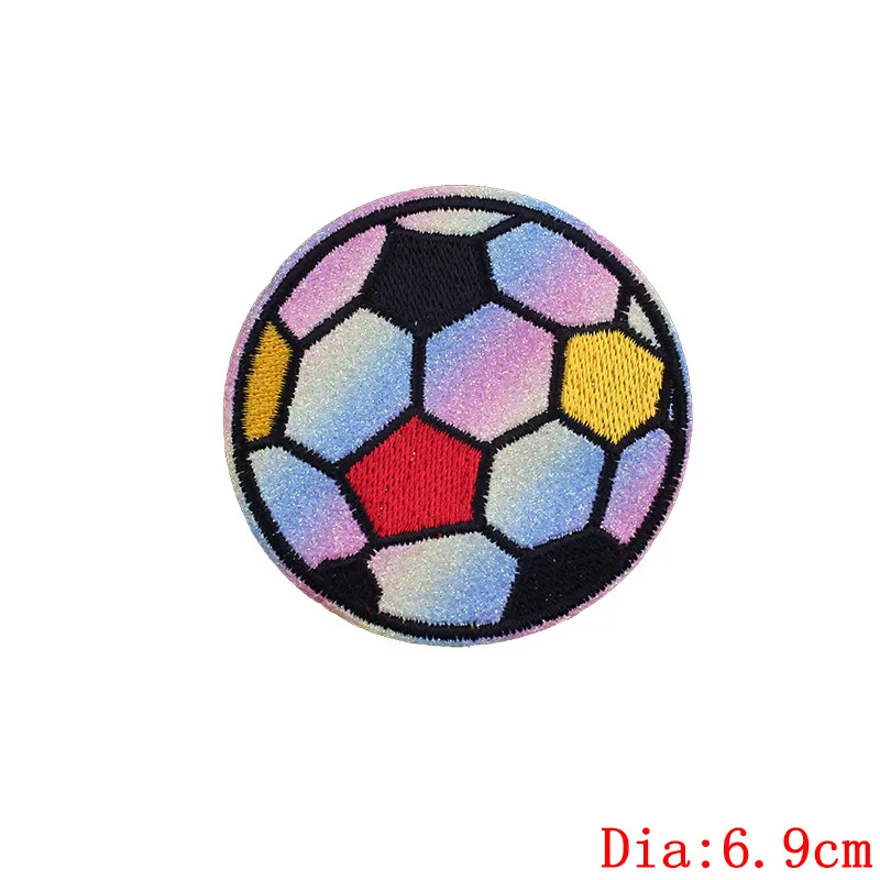 L-PE2831CT DIY PFC ЦСКА Значки для футбольного клуба в Москву вышитые нашивки железные нашивки на одежду Футбольный Мяч Нашивка Спортивная нашивка аппликация H - Цвет: L-PE2831CT