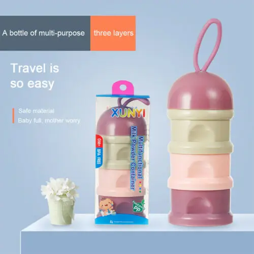 3 слойный органайзер для хранения детского питания контейнер диспенсер молока и