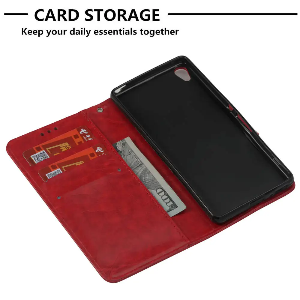 PU Leather Cases For SONY F3112 F3116 XA Book Flip Covers Wallet Sony Xperia Dual SIM F3111 TPU Full Housing |