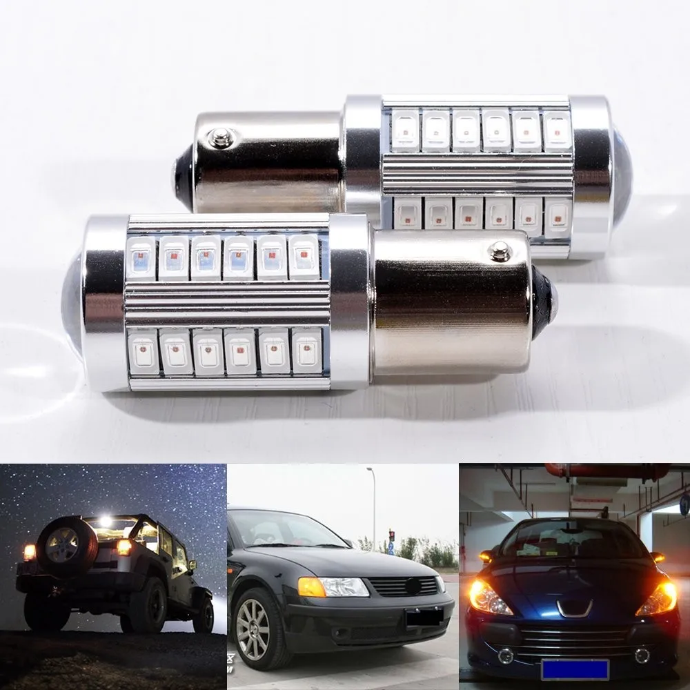 Хорошее качество! Янтарный 1156 BA15s P21W 5630 SMD светодиодный проектор поворотник