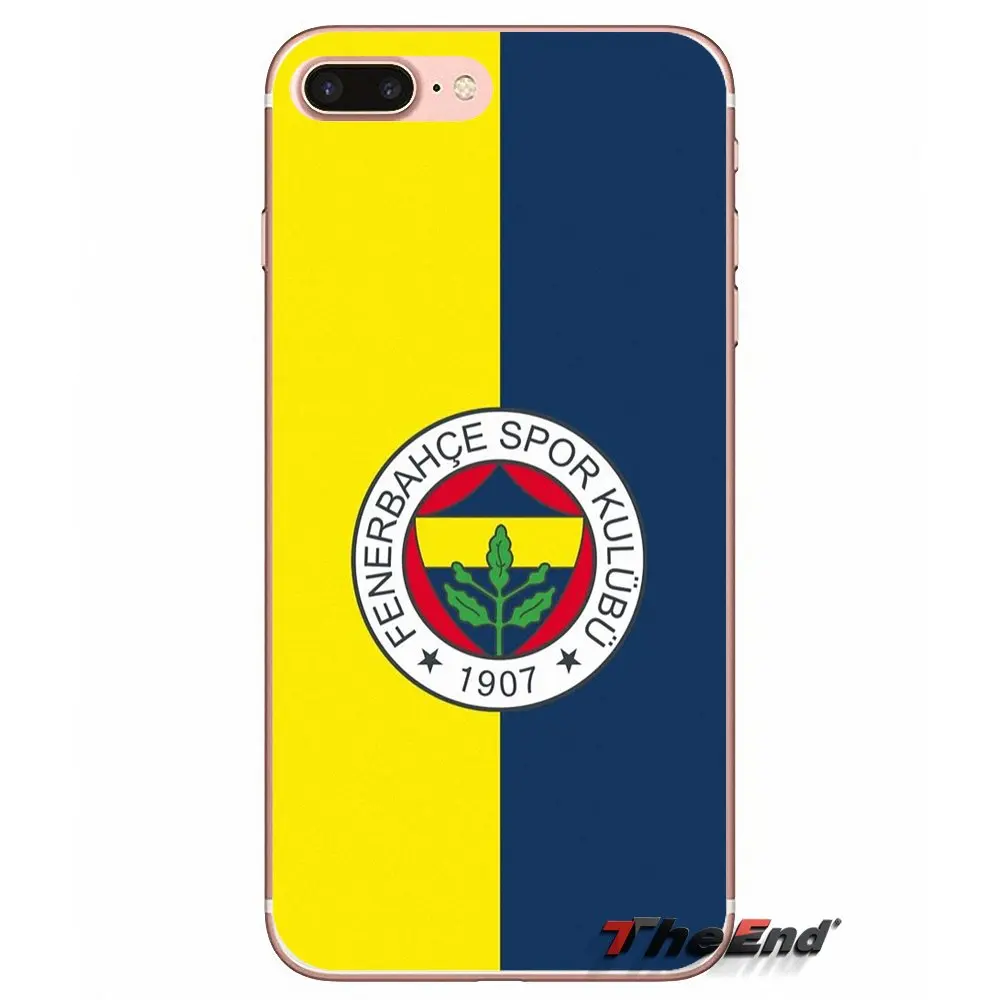 Мягкий чехол с логотипом футбольного клуба Fenerbahce для iPhone X 4 4S 5 5S 5C SE 6 6S 7 8 Plus Samsung