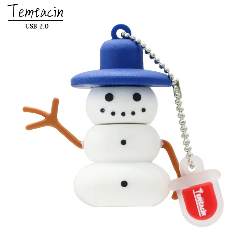 Usb флеш-накопитель 32 ГБ, 8 ГБ, мультяшный диск, рождественский подарок, флешка, 16 ГБ, снеговик, лось, флеш-карта памяти, 64 ГБ, Cle, Usb 2,0, флеш-накопитель