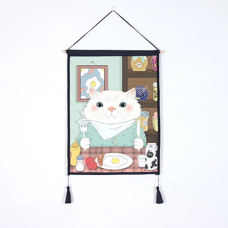 

Creative Hanging Painting for Living Room Wall Decoration Cartoon Animals Design Digital Canvas Printing Paint Wall Art Pictures