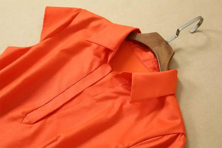 European Style 2019 Summer Runway Clothes Turn Down Collar Short Sleeve Solid Long Dress Empire Sashes Sexy Slit Women Dresses Женская