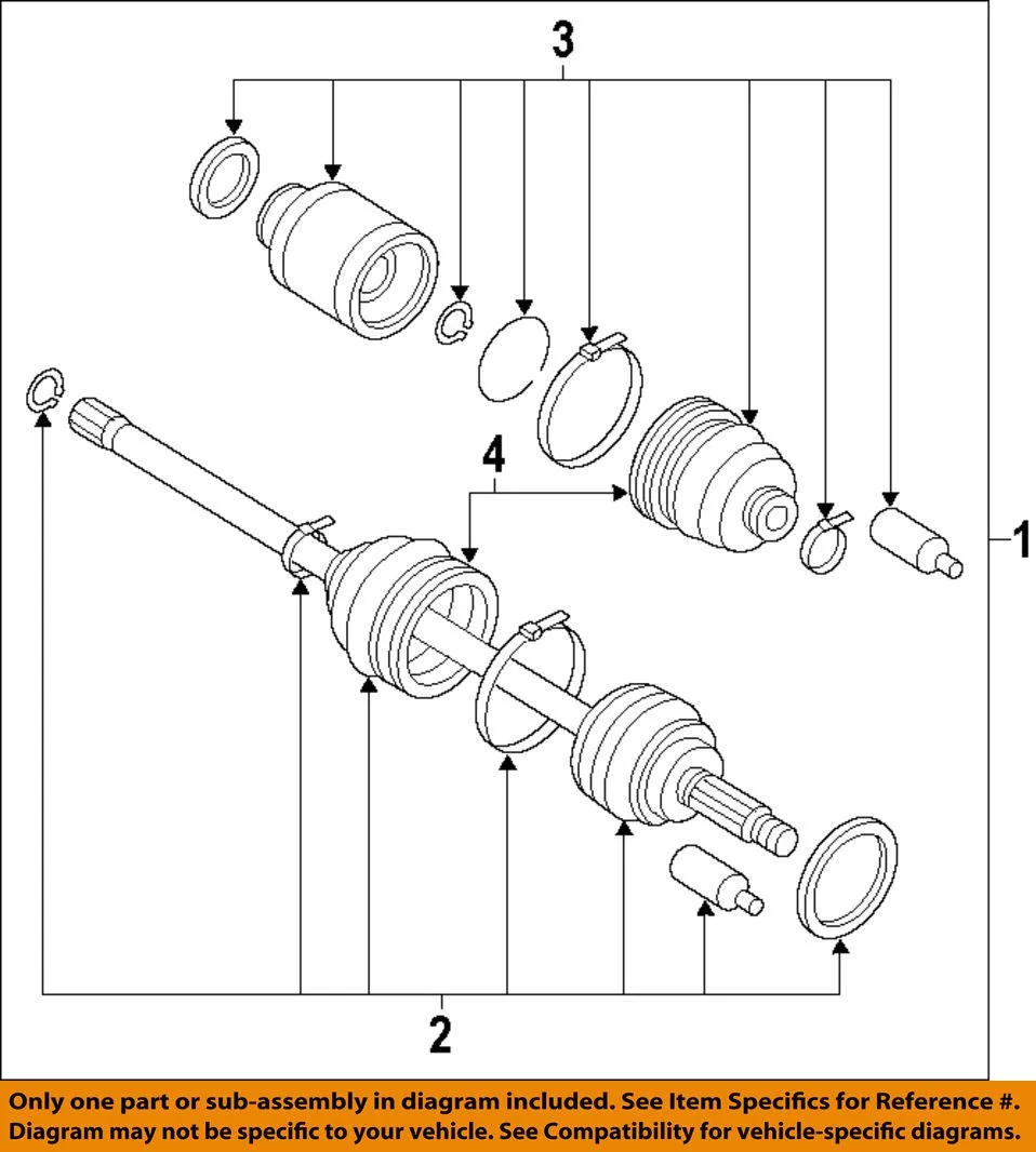 Новый передний левый/правый приводной вал CVT в сборе для FITSubaru Legacy Outback 2.5L L4 28321AJ003