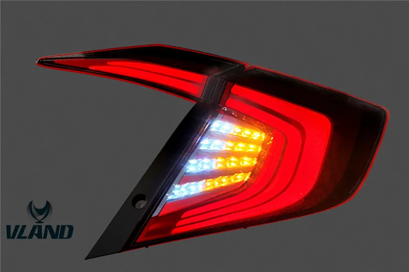 VLAND производитель для автомобиля задний фонарь Civic светодиодный 2014 2015 2016 с DRL +