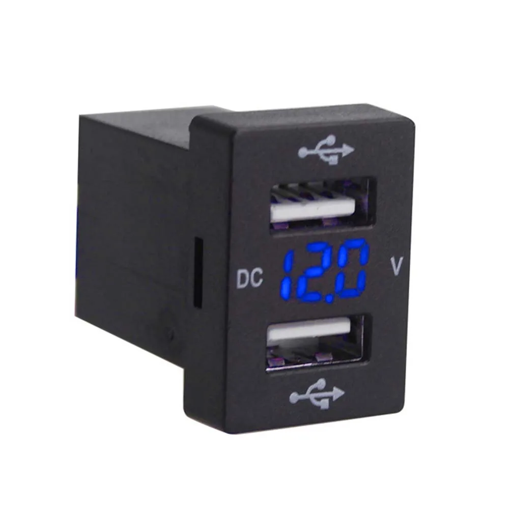 Новый 12V двойной USB зарядное устройство LED автомобильный прикуриватель 4.8A