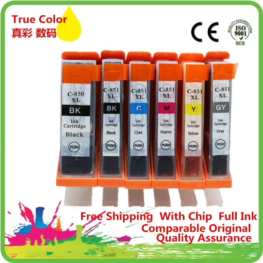 

PGI-850 PGI-850XL PGI-850BK CLI-851 PGI 850 850XL 850BK PGI850 PGI850XL Ink Cartridge Replacement For Canon MG6380 MG7180 IP8780